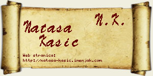 Nataša Kašić vizit kartica
